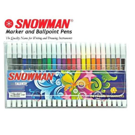 SPIDOL SNOWMAN 24 WARNA Coloring Marker