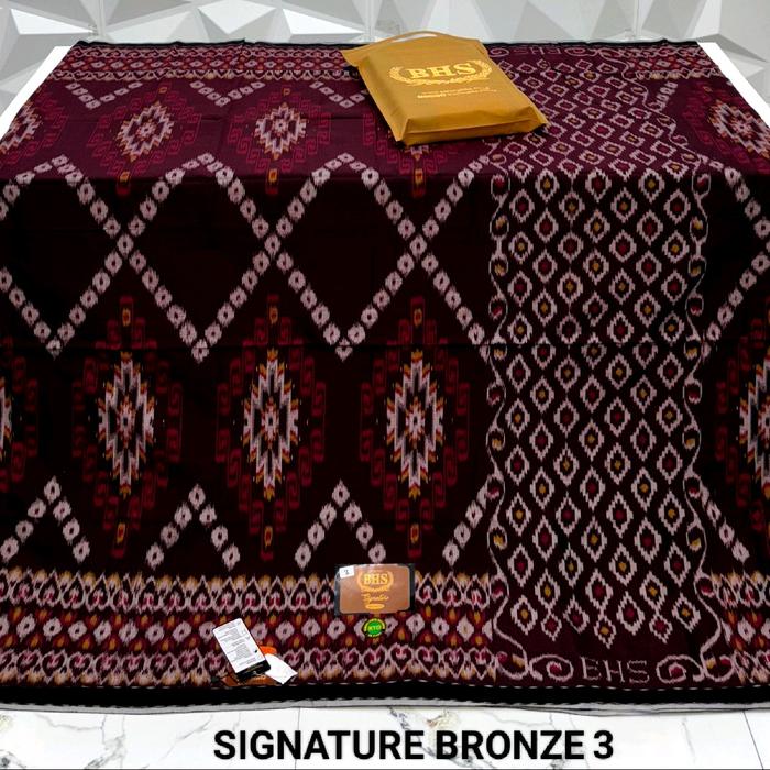 Sarung BHS signature KTD sutra mix mercerized kualitas bronze