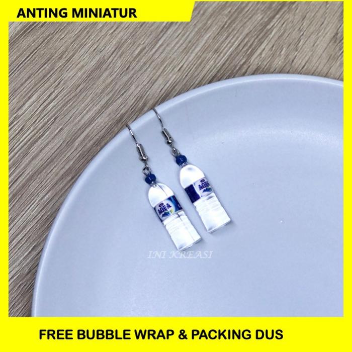 MINIATUR PRODUK ANTING BOTOL AQUA