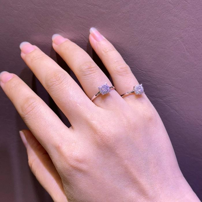 Cincin Emas Putih Kadar 75% Asli Emas E.47