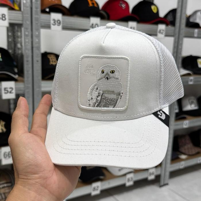 Topi cowo gorin owl putihhh