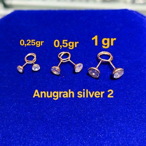   Giwang toge fashion bayi,anak,remaja dan dewasa warna rose gold warna tahan lama model mata diamon