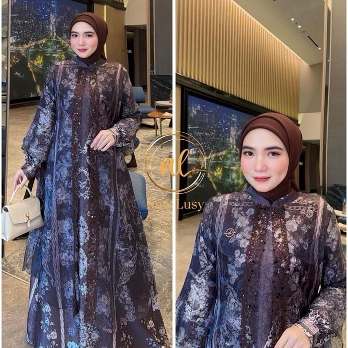 Vineta dress by new lusy siap kirim gamis terbaru cod