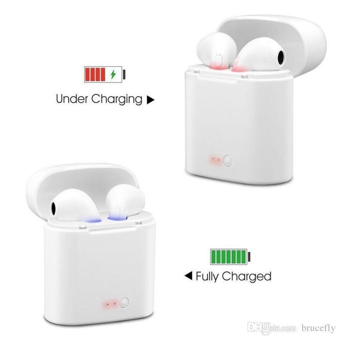 WM Earphone HBQ i7S TWS Twins Wireless Headset Bluetooth Mini V4.2 Stereo Super Bass