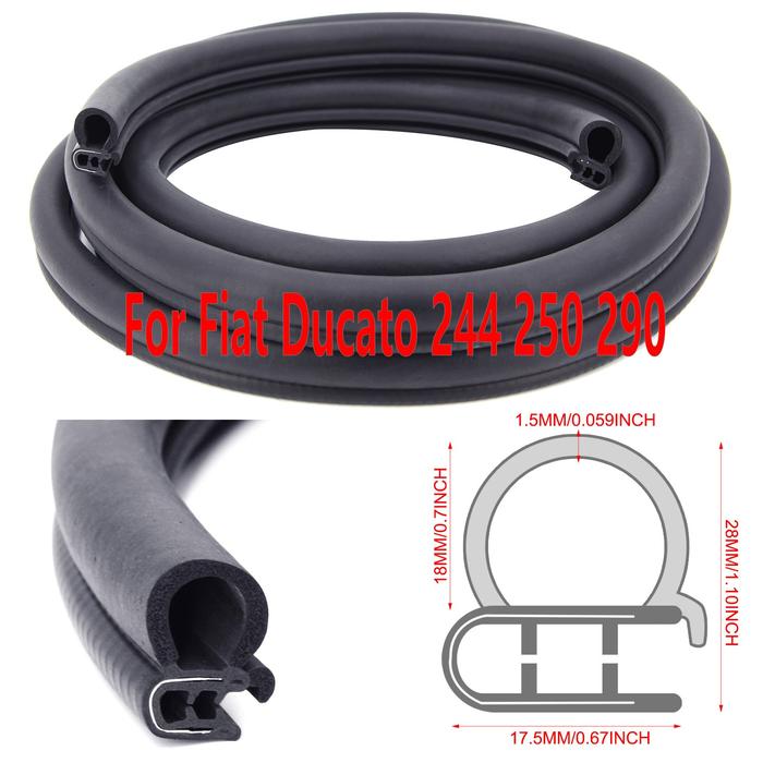 Car Door Seal Strip EPDM Rubber Soundproof Car Seal For Fiat Ducato