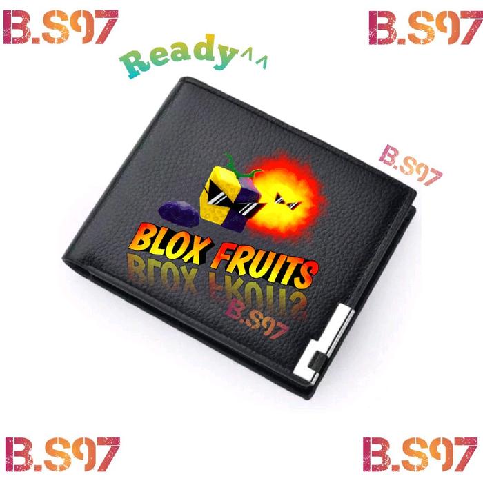 Dompet Anak Blox Fruits SoulFruit Roblox - Hitam - Pria, Uang, Kartu, Kulit Sintetis