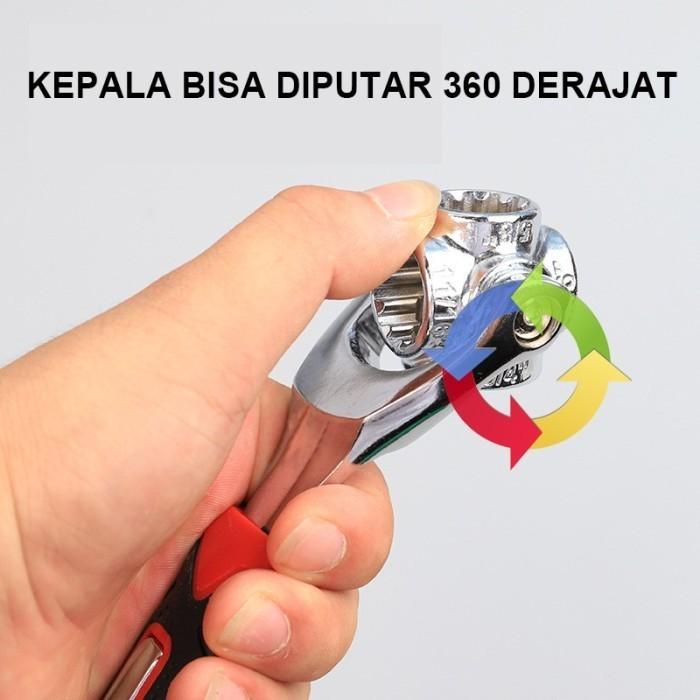 *KUNCI PAS TIGER 48 IN 1 UNIVERSAL WRENCH RING SOCKET MULTIFUNGSI
