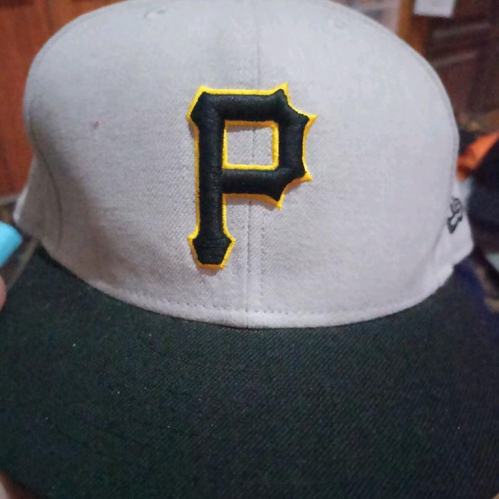 Topi Fitted Baseball Logo P Grey Pittsburgh Pirates Second Branded ORIGINAL