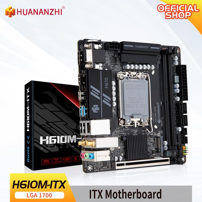 Huananzhi H610M ITX Motherboard LGA1700 DDR4 ITX Intel 12/13/14 Gen