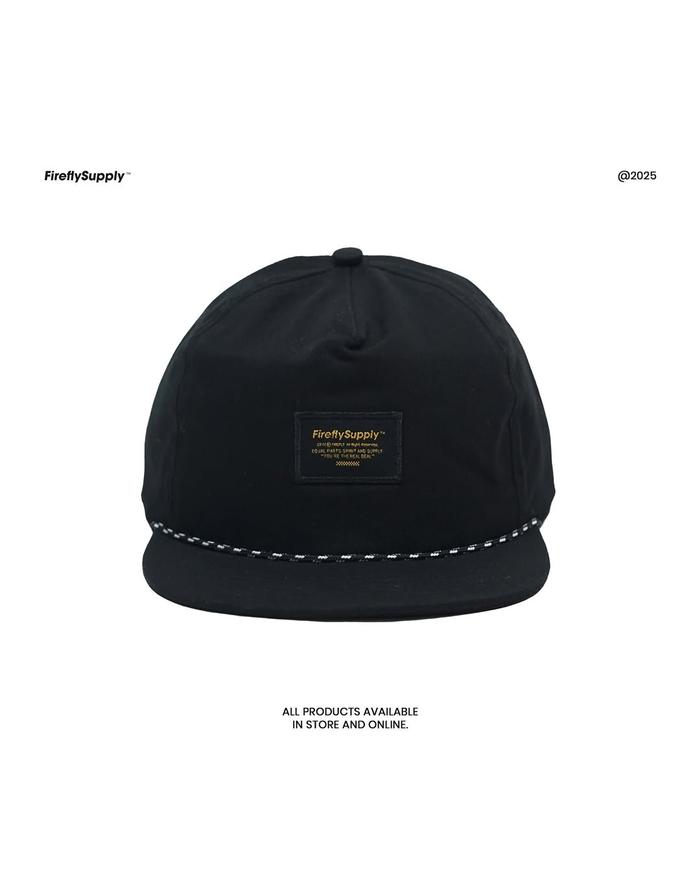 SNAPBACK BLACK CANVAS SERIES FIREFLY ORIGINAL / TOPI PRIA / TOPI WANITA