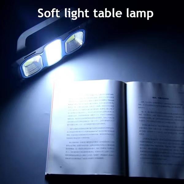 Senter Surya COB Lampu Kerja Portabel Portabel USB Isi Ulang Senter