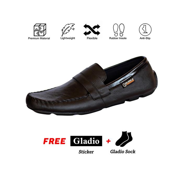 Sepatu Pria Gladio Slip On Kulit _ GLADIO RK