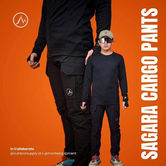 MONTE EQUIPMENT - Celana Gunung Celana Panjang Outdoor Celana Hiking Pria Wanita - SAGARA CARGO PANT