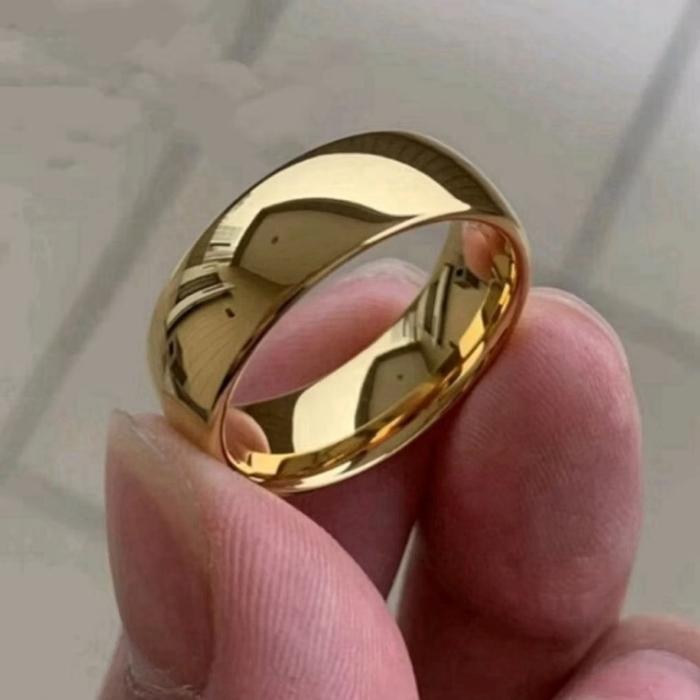 Cincin dari uang logam atau uang koin lama 500 kuning seperti emas anti karat Rings