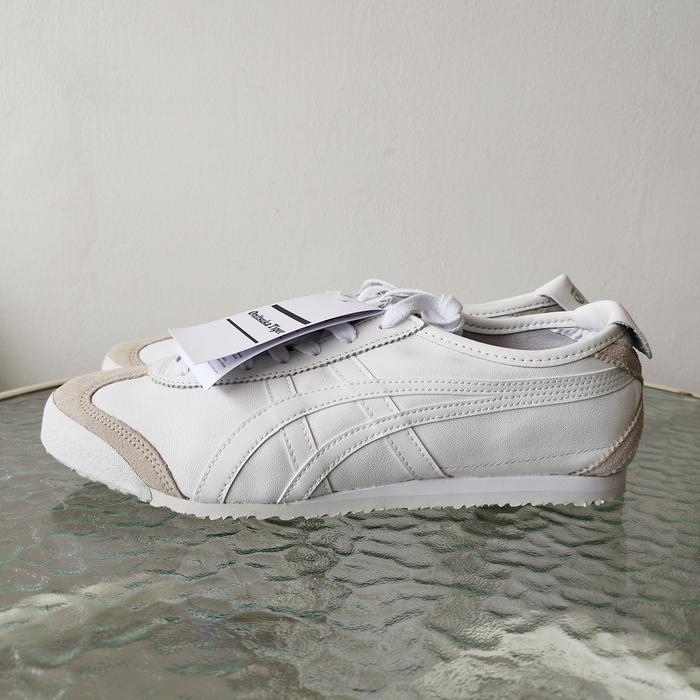 Sepatu Onitsuka Tiger Mexico 66 White Cream Original Unisex 1183C102 104 DL408 0101 Casual Sport Sne