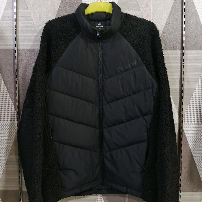 JAKET DEUTER SHERPA DOWN JACKET — ORIGINAL PRODUCT | BLACK CARBON | SIZE L