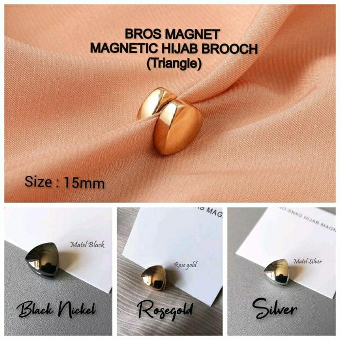 #BM10/BM02# BROS MAGNET / MAGNETIC HIJAB BROOCH (VARIANT TRIANGLE & LOVE)