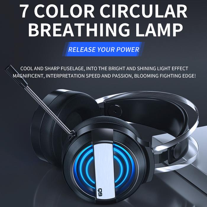 7.1 Sound USB Wire Gaming Headset For PC Gamer Computer Mac Laptop
