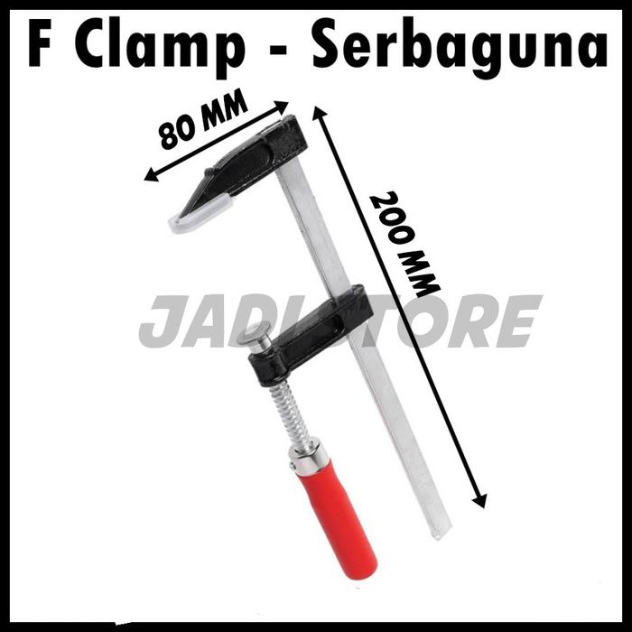 Klem Jepit F Clamp Jepit F WORKPRO Klem Jepit F Clamp Papan Kayu Heavy Duty Woodworking Alat Jepit K