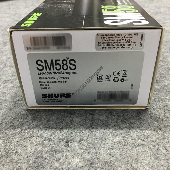 Shure SM58S mikrofon dinamis vokal berkabel legendaris, KTV Karaoke