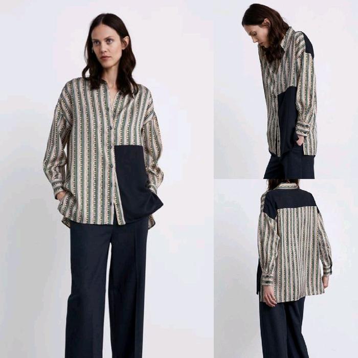 ZARA satin chain print preloved
