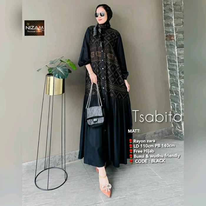 Gamis Tsabita Set Jilbab Nizam