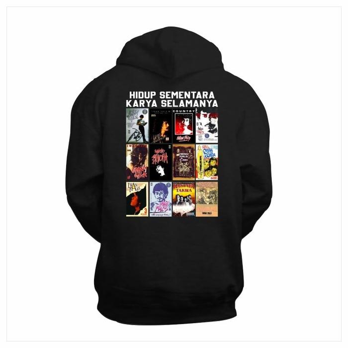 Sweater Iwan Fals Cover Album Katun Tebal Hitam