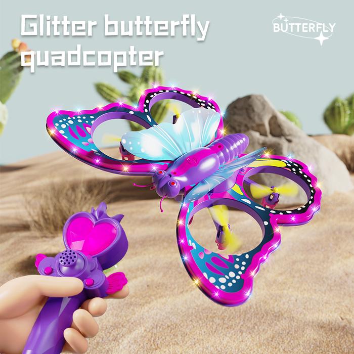 2.4G V40 Quadcopter Butterfly Drone Quadcopter Children Toy Remote Controlled Flight Model Airplane 