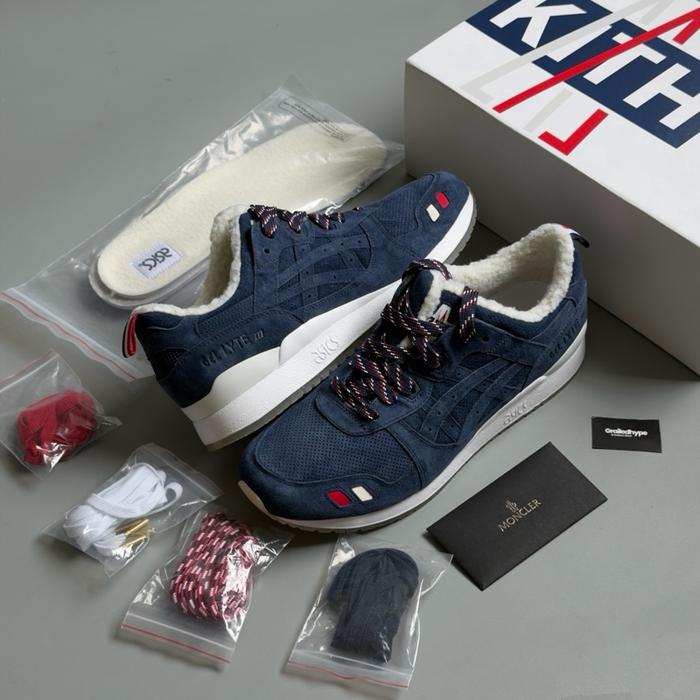 Asics Gel Lyte III x Kith x Moncler Navy