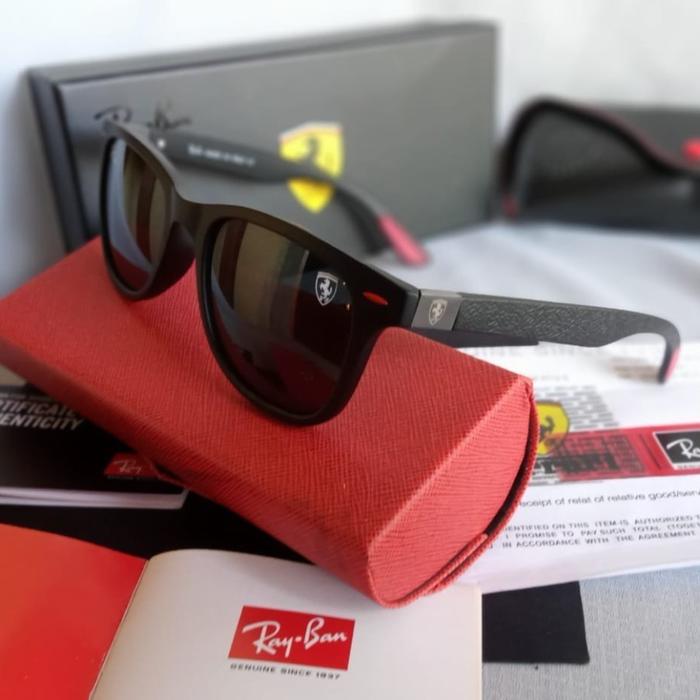 RayBan Liteforce Ferrari Ferrari RB 4195 52 Polarized Secen Original