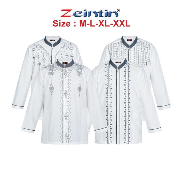 Zeintin - Baju Koko Dewasa Lengan Panjang Terbaru Bahan Katun Microtex AT Muslim Pria   Kurta Atasan