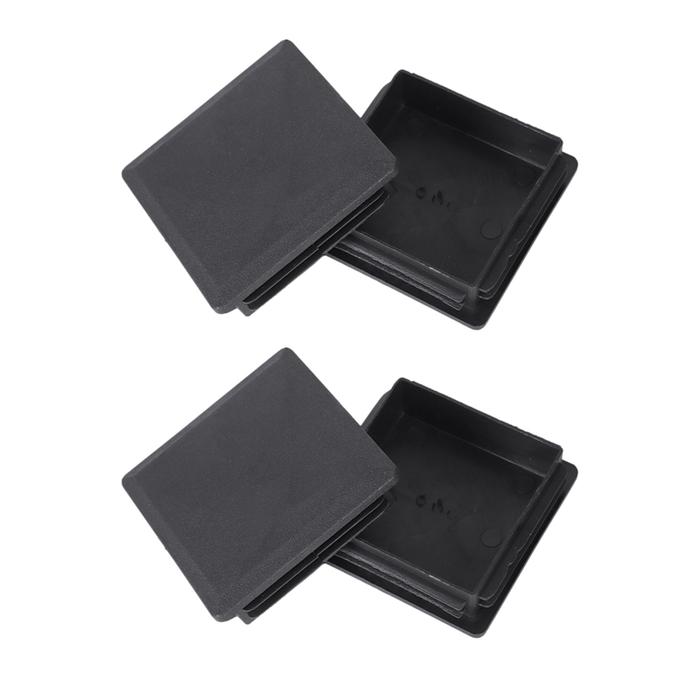 2X 80Mm X 80Mm Persegi Plastik Topi Pipa Tabung Sisipan End