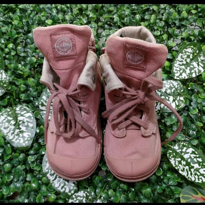 SEPATU SECOND ANAK BOOTS PALLADIUM PINK