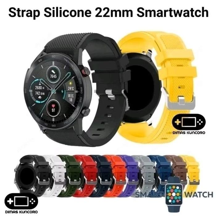 Strap Silicone 22mm dt no.1 dt70 dt78 dt79 dt92 dt95 dt98 dt3 max pro silikon silicon tali karet sma