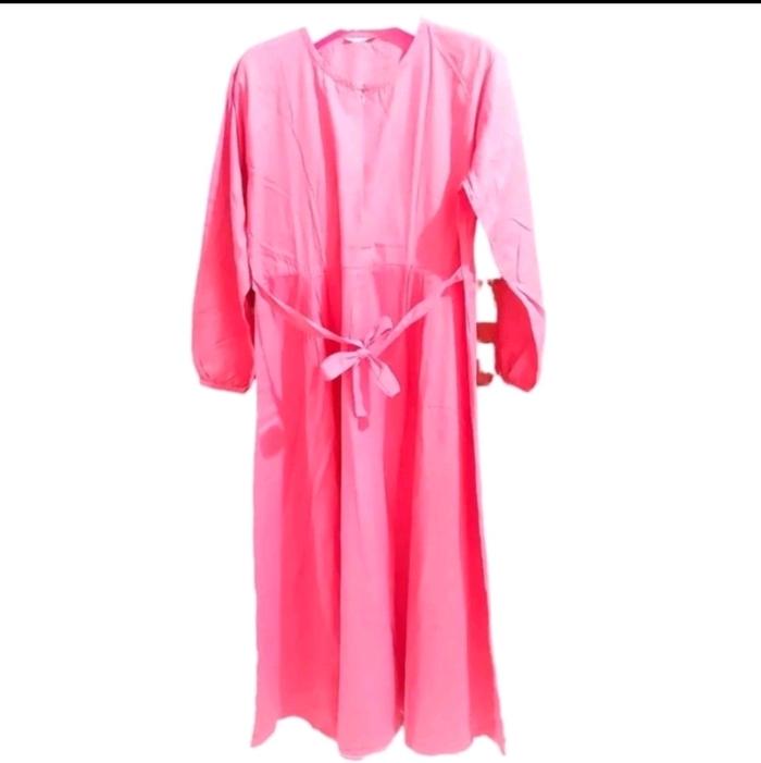 gamis outlet bunda — light peach — katun jepang