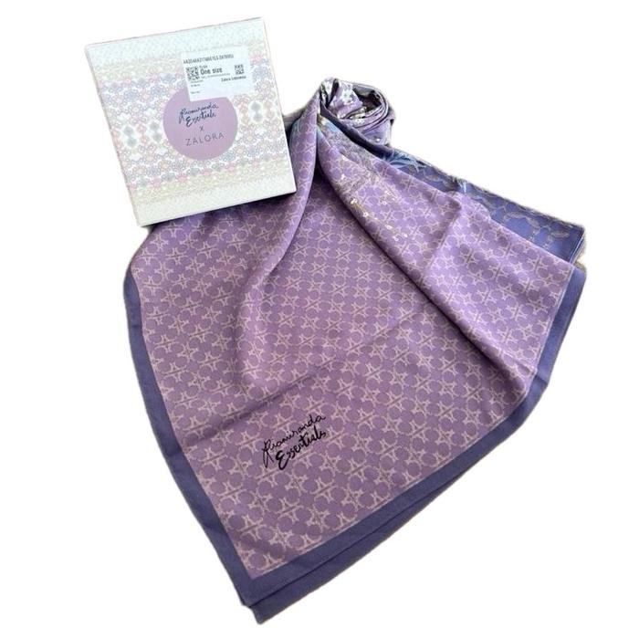 RIAMIRANDA X ZALORA (Preloved) Hijab Muslim Square Branded Wanita
