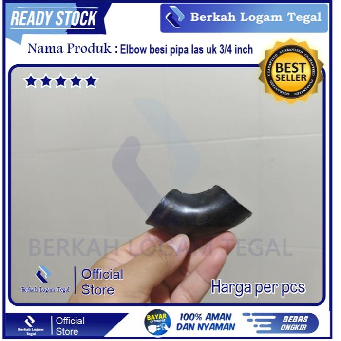 Elbow besi pipa las 3/4 inch elbo Lbow keni knee pipa las penyambung pipa besi