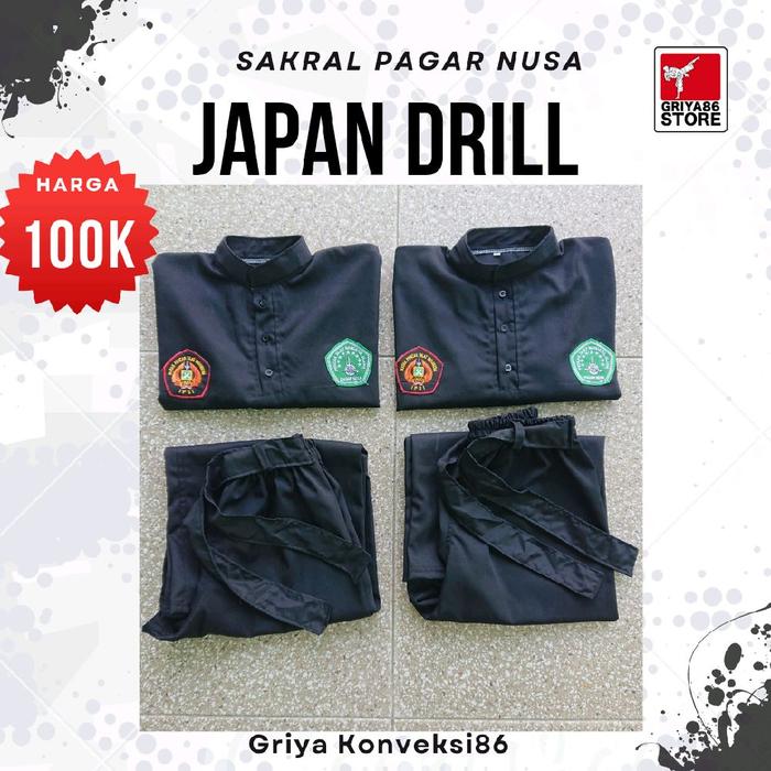Griya Konveksi86 Sakral Pagar Nusa Nagata Drill Baju Pelatih Pagar Nusa Seragam Nagata Drill Nyaman 