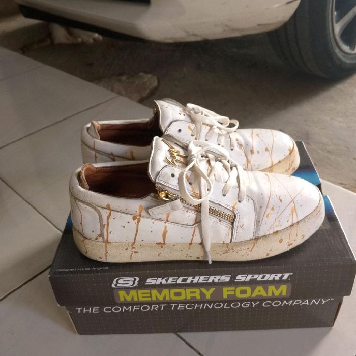 sepatu second branded giuseppe zanotti frankie paint splatter size 41 original preloved