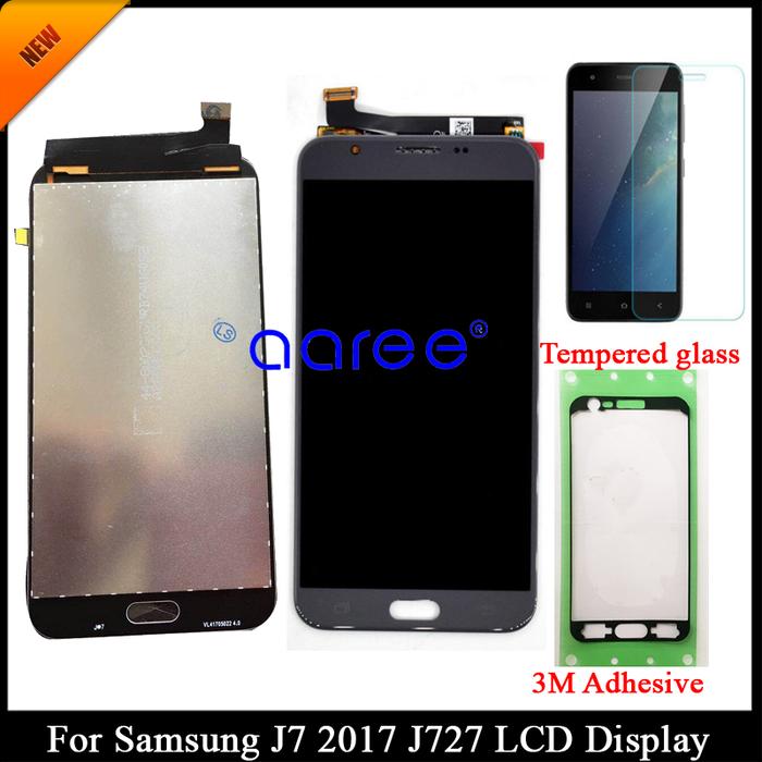 Brightness adjustable For Samsung J727 J7 Sky Pro  LCD For Samsung