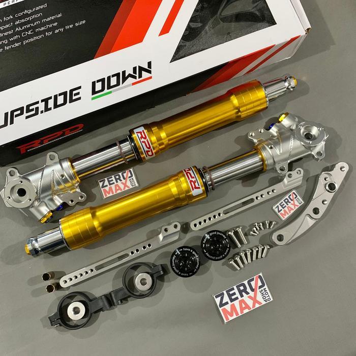 Shock Shockbreaker Depan Upside Down RPD NMAX Old 2015-2019 Gold