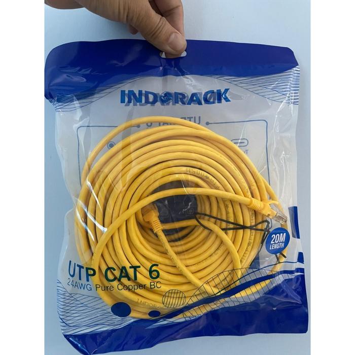 Patchcord 20M INDORACK Patch Cord CAT6 KABEL LAN Utp 20 Meter RJ45