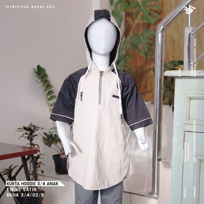 Stok Baru KURTA HOODIE ANAK REMAJA katun baihaqi