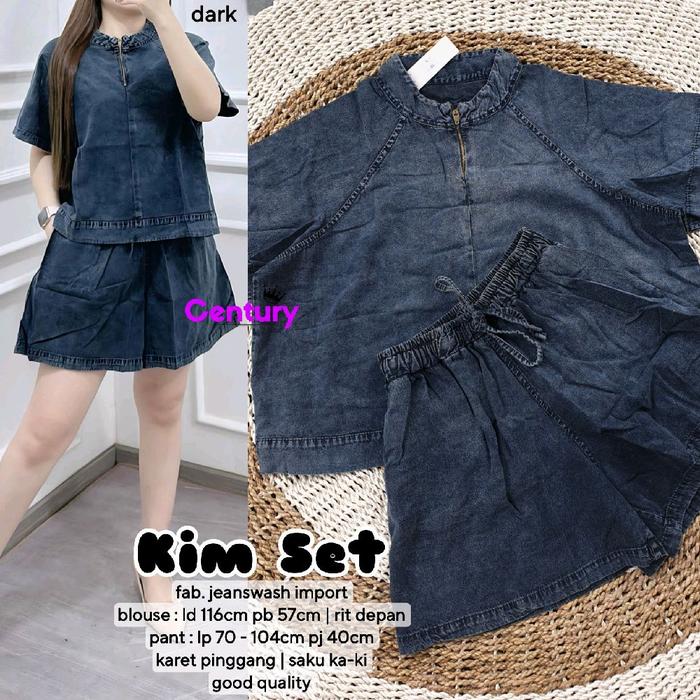 KIM SET CENTURY BAHAN JEANSWASH