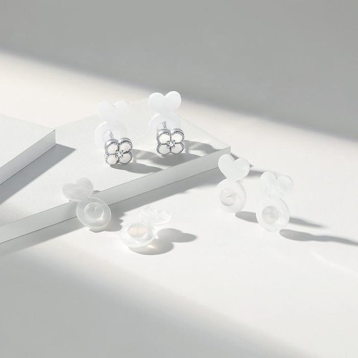 12PCS Penutup Bantalan Anting Tusuk Bauh Premium Pantat Anting Silikon Pantat Anting Silikon Premium