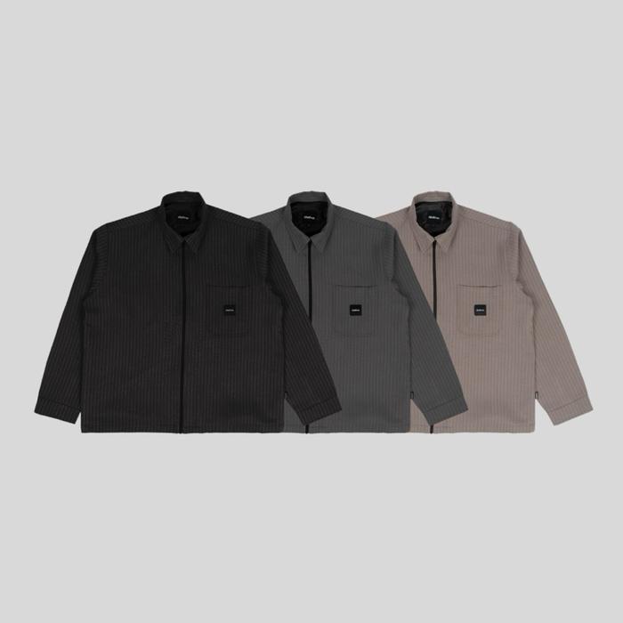 Mailmo Zra Work Jacket Zipper SLR | Jaket Kerja Semi Woll dengan Pocket Depan & Dalam Fit Reguler