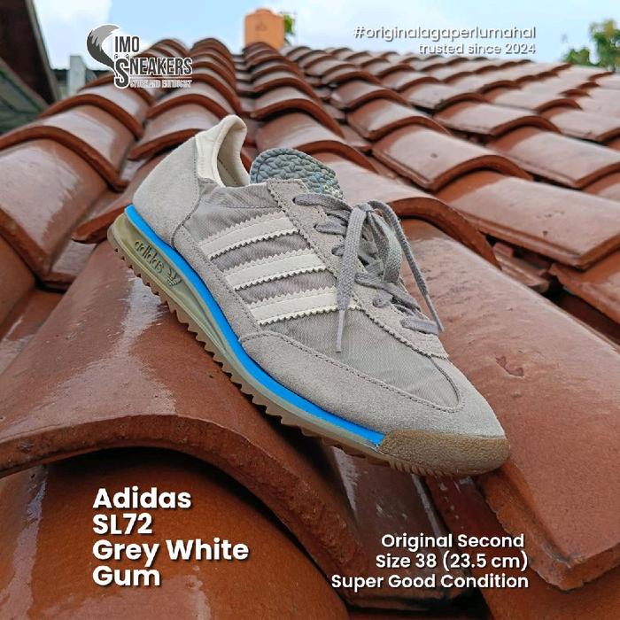 Adidas SL72 Abu Putih Gum Sepatu Sneakers Original