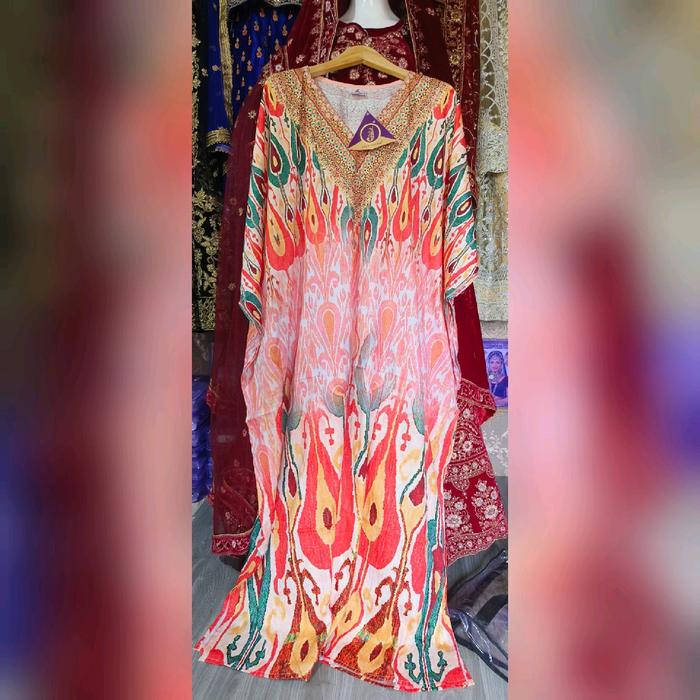 kaftan india sutra silk, kaftan dress
