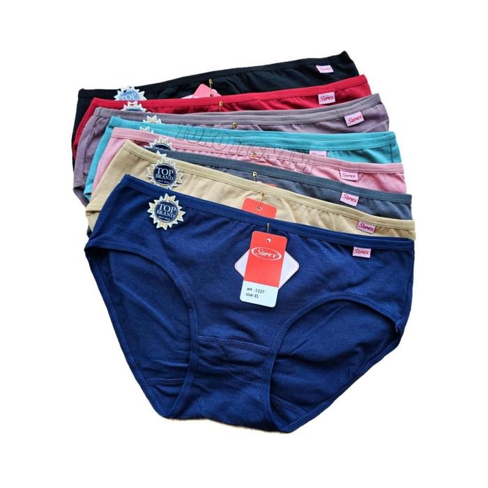 Promo 6Pcs Cd Wanita Sorex 1227 Bahan Katun | Celana Dalam Wanita Sorek Cutting Mini