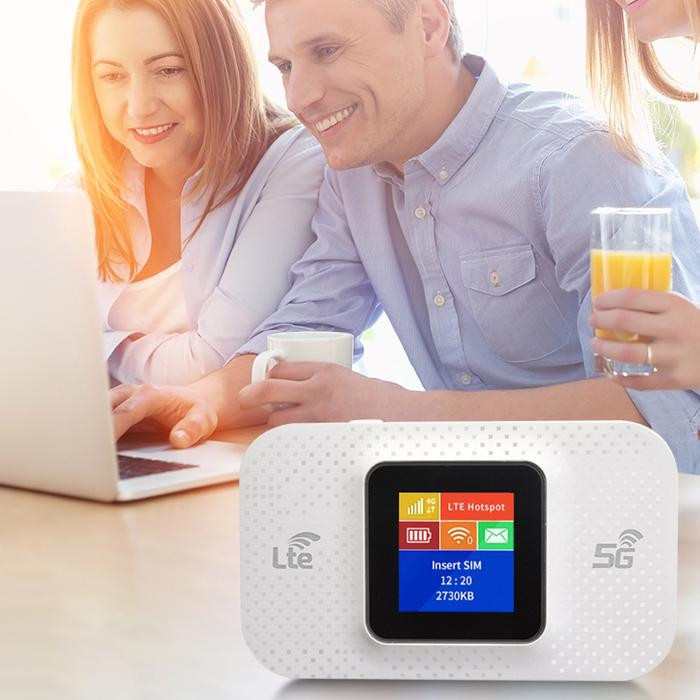 4G Lte WIFI Router Sim Card Slot Wireless Portable Router 3650mAh Unlock Modem Mobile WiFi Router Po